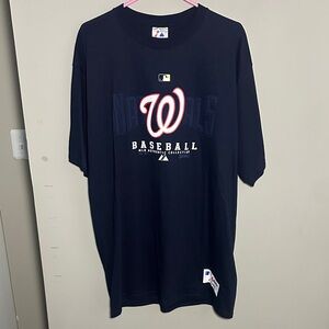 Majestic Washington Nationals Authentic Collection Navy Shirt